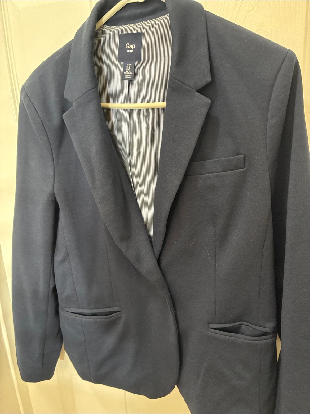 GAP Navy Blue PREPPY Single-Button Notch Lapel ACADEMY Blazer NAUTICAL Regent - Picture 3 of 15
